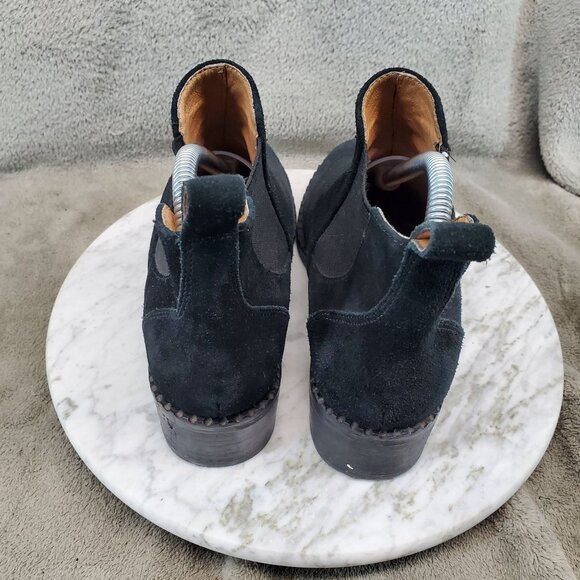 Kenneth Cole Shoes Womens Size 6.5 Binx Black Suede Chelsea Boots - Picture 7 of 9